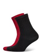 Becksöndergaard Rib Glitter Sock 2 Pack Svart