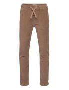 Mango Corduroy Trousers With Elastic Waist Brun