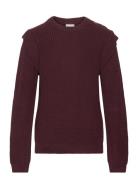 The New Tndaya Knit Pullover Burgundy