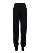 Davida Cashmere Pants Pockets Svart