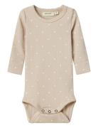 Lil'Atelier Nbfgago Ls Slim Body Lil Noos Beige