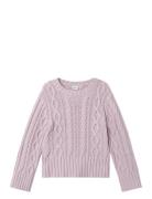 Name It Nkftanna O-Neck Ls Loose Knit Lila