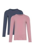 Creamie T-Shirt Ls 2-Pack Rosa