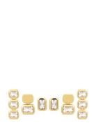 LUV AJ The Bianca Bezel Studs Set- Gold Guld