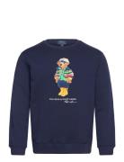 Ralph Lauren Kids Polo Bear Fleece Sweatshirt Marinblå