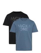 Jack & J S Jjecorp Logo Tee Ss O-Neck 2Pk Mp Jnr Blå