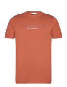 Lindbergh Tee With Hd Lindbergh Flag Orange