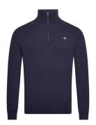 GANT Extrafine Lambswool Half Zip Marinblå