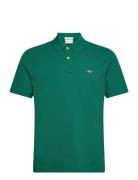 GANT Reg Shield Ss Pique Polo Grön