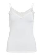 Object Objleena Sus Lace Singlet Top Noos Vit