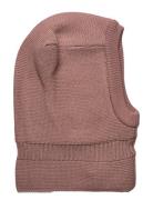 Huttelihut Balaclava Wool Knit Windstop Rosa