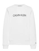 Calvin Klein Institutional Logo Sweatshirt Vit