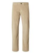 Selected Homme Slh196-Straight Miles Cord Pants W Noos Beige