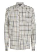 Tommy Hilfiger Brushed Linen Gingham Rf Shirt Kräm