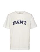 GANT Rel Graphic Ss T-Shirt Vit