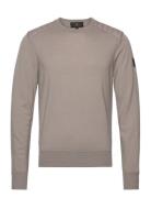 Belstaff Kerrigan Crewneck Jumper Washed Navy Beige