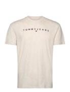 Tommy Jeans Tjm Reg Linear Logo Tee Ext Kräm