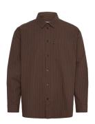 Double A By Wood Wood Wwday Striped Shirt Brun