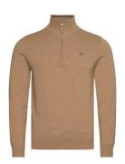 GANT Classic Cotton Half Zip Beige