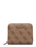 GUESS Laurel Slg Small Zip Around Beige