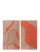 Mette Ditmer Nova Arte Guest Towel, 2-Pack Orange