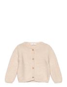 Mango Button Knit Cardigan Beige