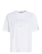 Tommy Hilfiger Mdrn Outline Flag C-Nk Tee Vit