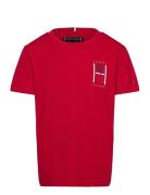 Tommy Hilfiger Th Graphic Reg Tee Ss Röd