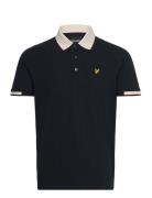 Lyle & Scott Half Tipped Polo Shirt Marinblå