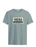 Jack & J S Jcologan Tee Ss Crew Neck Sn Mni Grå