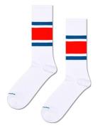 Happy Socks Simple Stripe Sneaker Sock Vit