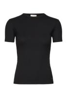 Calvin Klein Modal Rib Slim Ss Top Svart