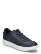 Tommy Hilfiger Th Basket Core Lth Pinperf Marinblå