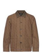 Scotch & Soda Cotton-Blend Jacquard Jacket Brun