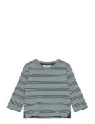 Mango Triple-Striped T-Shirt Blå