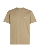 Calvin Klein Jeans Woven Label Regular Tee Khaki Green