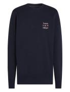 Tommy Hilfiger Hilfiger Stack Sweatshirt Marinblå