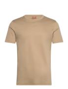 Mos Mosh Gallery Perry Crunch O-Ss Tee Beige