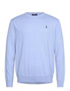 Polo Ralph Lauren Slim Fit Textured Cotton Sweater Blå