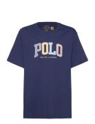 Ralph Lauren Kids Logo Cotton Jersey Tee Marinblå