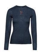 Johaug Lithe Tech-Wool Long Sleeve Marinblå