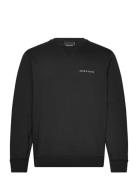 Lyle & Scott Loopback Embroidered Crew Neck Sweatshirt Svart