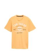 Tom Tailor Logo Tee Orange