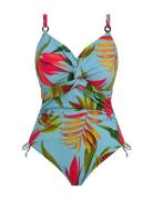 Fantasie Pichola Uw Twist Front Swimsuit With Adjustable Leg Blå