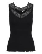 Rosemunde Rwbeatha Sl Lace Top Svart