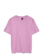 Vero Moda Vmpaulina Ss T-Shirt Ga Jrs Noos Rosa