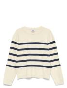 Vero Moda Girl Vmsaba Plain Ls O-Nk Pullov Ga Girl Noos Kräm