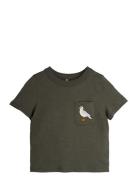 Mini Rodini Seagull Emb Ss Tee Svart