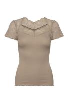 Rosemunde Rwbeatha Capsleeve Regular T-Shirt Beige