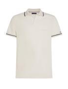 Tommy Hilfiger Open Collar Tipped Polo Vit